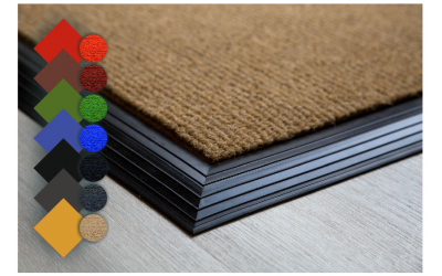 Commercial Brush Entrance Mat Rubber Edge Various Sizes
