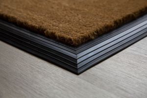 natural coir door mat with rubber edge