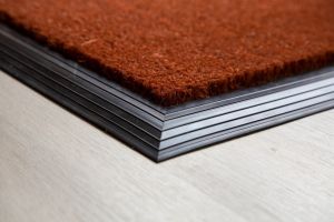 17mm Coir matting with Rubber Edge - Russet - 100 cm x 200 cm