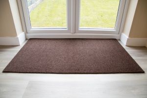 17mm Coir matting with Rubber Edge - Russet - 33 cm x 60 cm