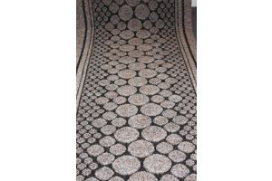 Long Hallway Entrance Runner Mat Beige Stepping Stones