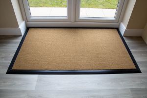 17mm Coir matting with Rubber Edge - Russet - 33 cm x 60 cm