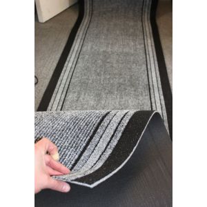 Long Hallway Entrance Runner Mat Grey Wind