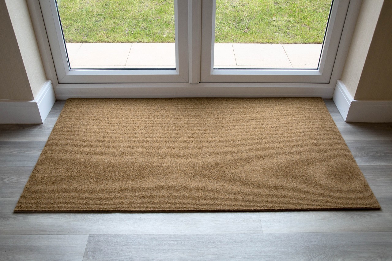Buy Natural Brush Mat Made to Measure at £36.00 Coir Entrance Matting