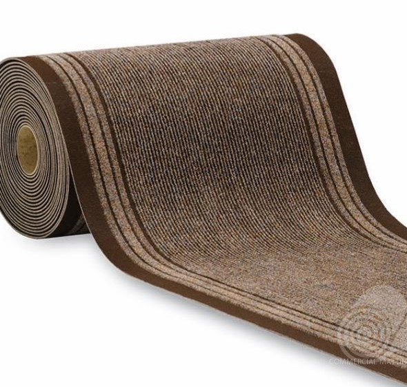 Stripe Beige Pattern, Corridor Long Hallway Entrance Runner Mat Cut to