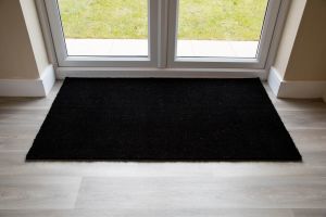 black coir door mat