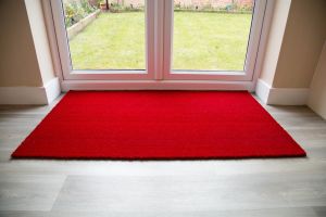red coir entrance mat