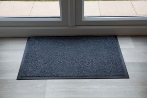 Black Speckle Steel Luxury Throw Down Entrance Mat Various Sizes